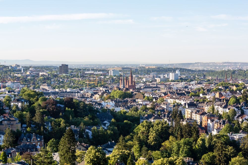 Blick auf Wiesbaden