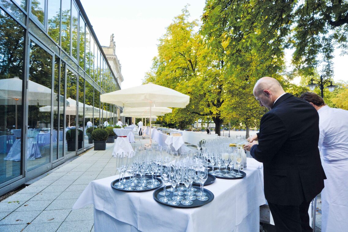 Catering im Wintergarten