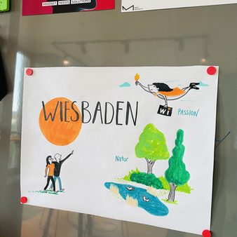 Grafik Wiesbaden von Marie Hübner