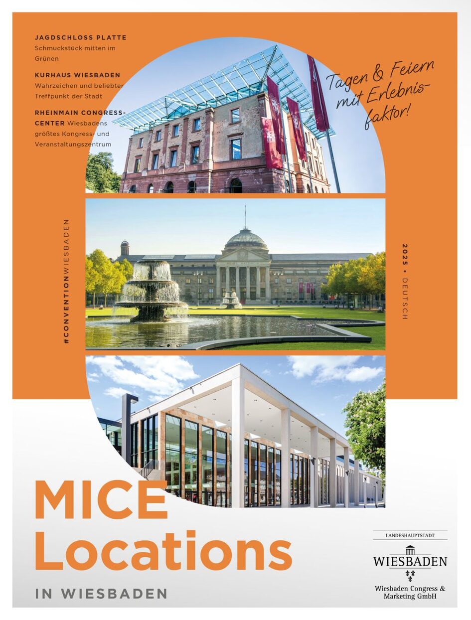 Cover-Ansicht der MICE Broschüre 2025