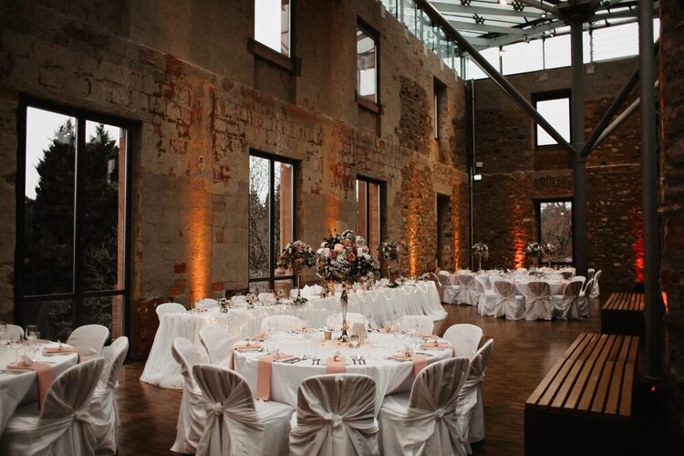 Wedding setting at Jagdschloss Platte
