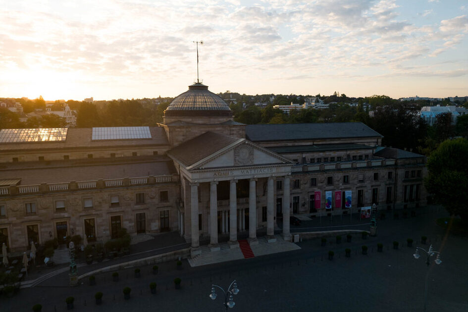 The Kurhaus from an aerial perspective